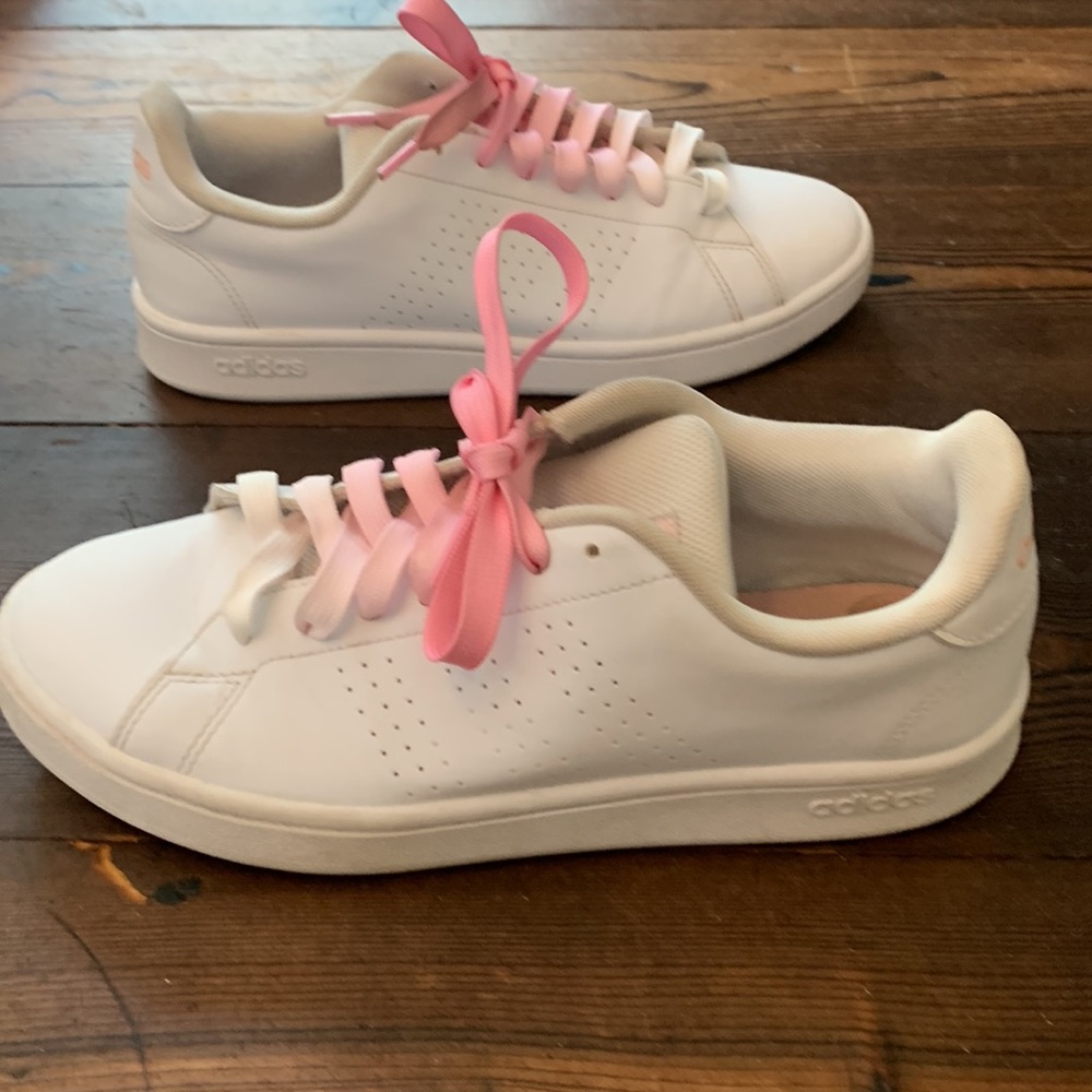 Adidas grand court women’s size 9 with custom shoes laces - Picture 7 of 8